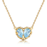 Women's Heart Shaped Crystal Necklace