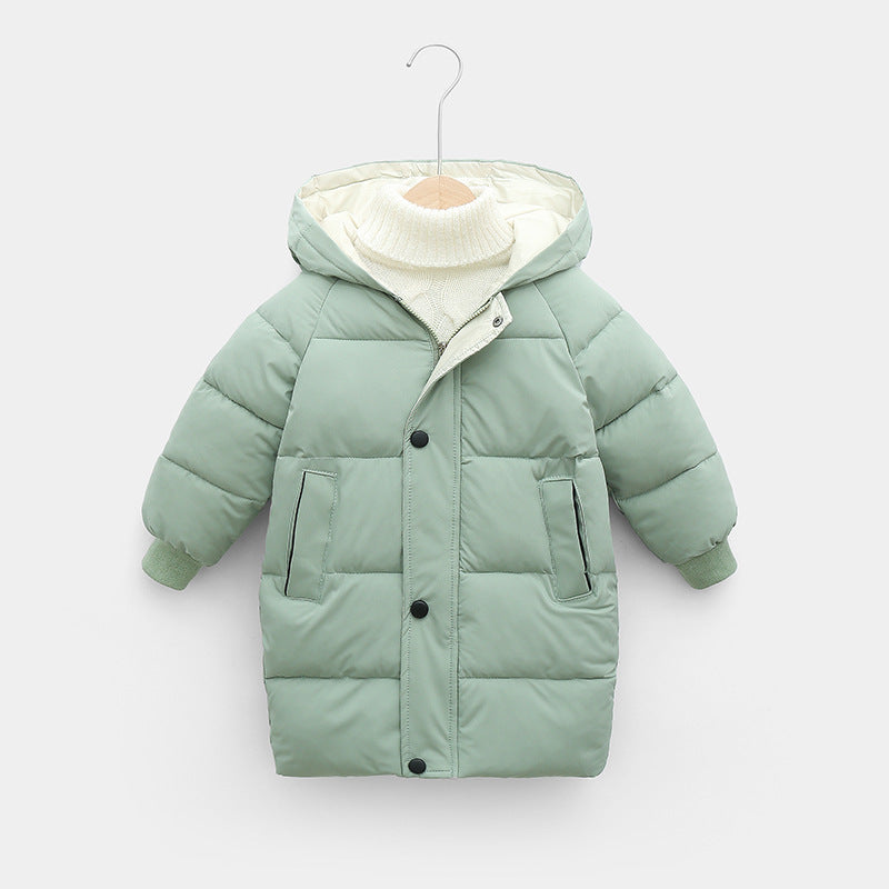 Children's Down Outerwear Winter Clothes Teen Boys Girls Cotton-Padded Parka Coats - Minihomy