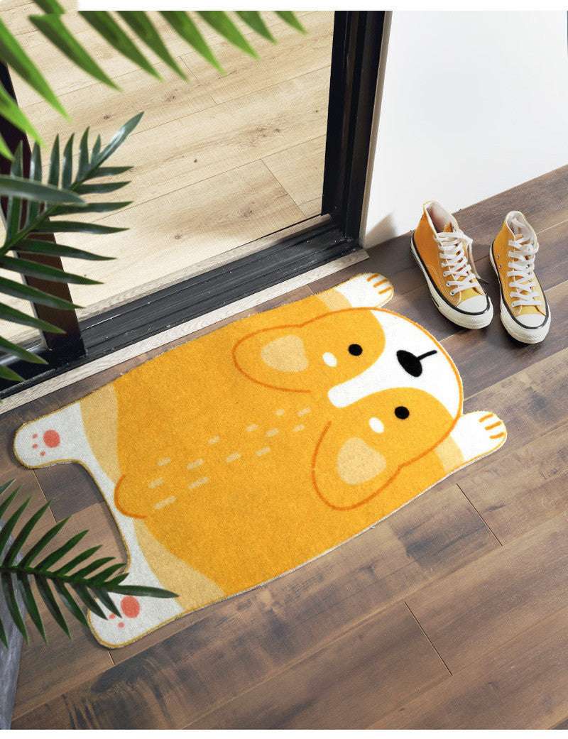 Cartoon Shiba Inu Corgi doormat - Minihomy