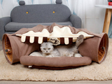 Pet Cats Tunnel Interactive Play Toy Mobile Collapsible Ferrets Rabbit Bed tunnels Indoor Toys Kitten Exercising Products