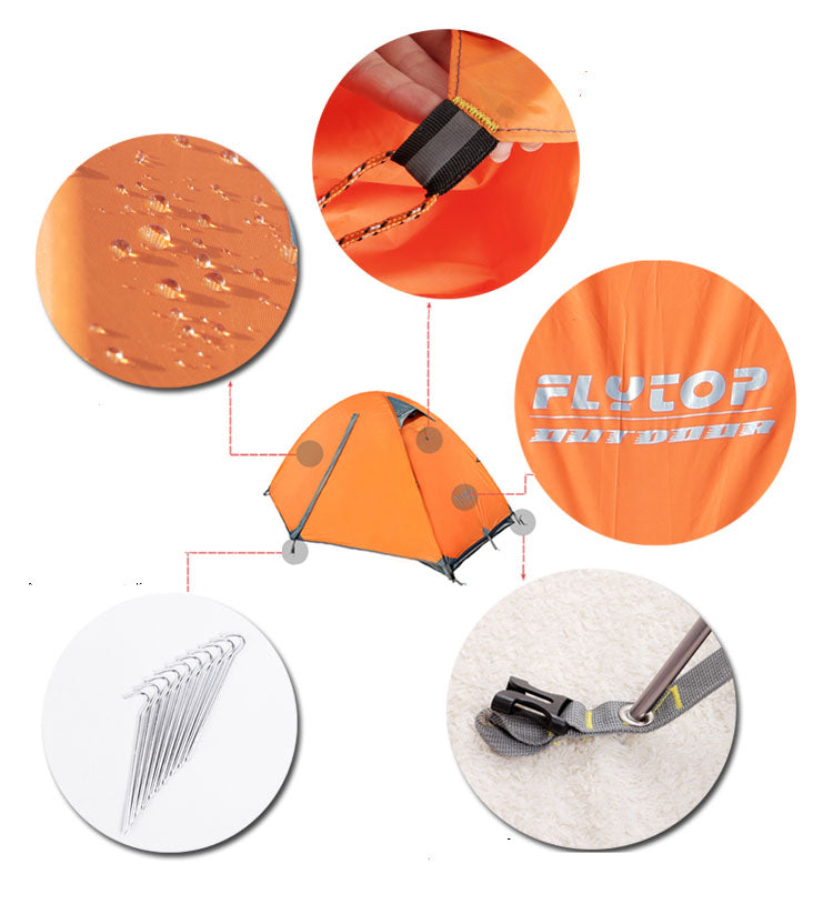 Outdoor Double Camping Rainproof Tents Outdoor Camping High Mountain Snowfield Ultra-light Camping Equipment