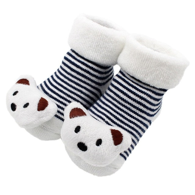 Stitching Doll Baby Floor Socks