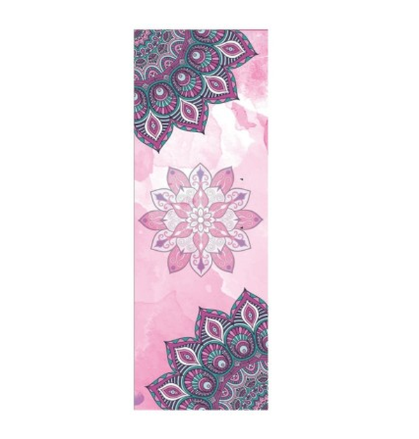 Beautiful Pattern Print  Yoga Towel Sweat Anti-skid Portable Gym Blanket Exercise Yoga Mat Towel Pilates Towel Yoga Mat Cover - Minihomy