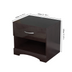 Modern High-gloss Bedside Table Storage Cabinet With One Drawer