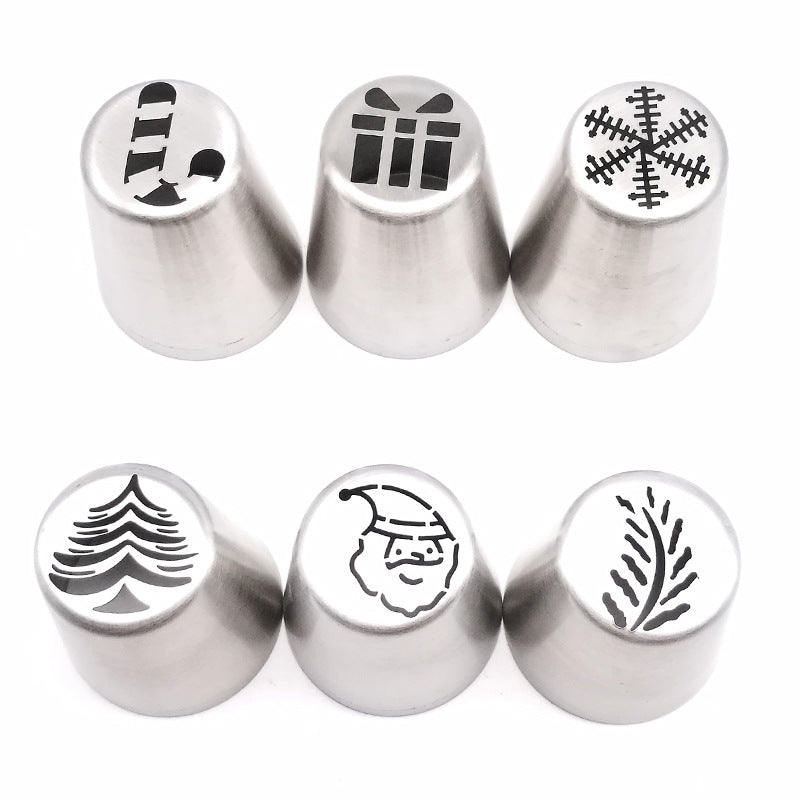 15 Piece Stainless Steel Christmas Decoration Mouth Set Christmas Icing Piping Nozzles For Kitchen Supplies - Minihomy