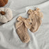 Baby Bowknot Woolen Pure Color Tube Socks - Minihomy