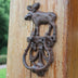 European Retro Nostalgic Cast Iron Crafts Retro Elk Door Knock