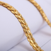Men Necklace Gold Tone Snake Chain - Minihomy