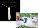 Pet Supplies Hair Remover - Manual Sweater Dry Cleaner with Wooden Handle - Minihomy