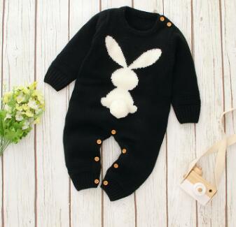 Newborn Baby Romper Knitted Long Sleeve Autumn Infant Kid Jumpsuit