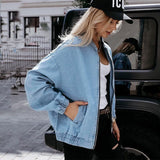 Casual Slim-fit Ladies Denim Jacket - Minihomy