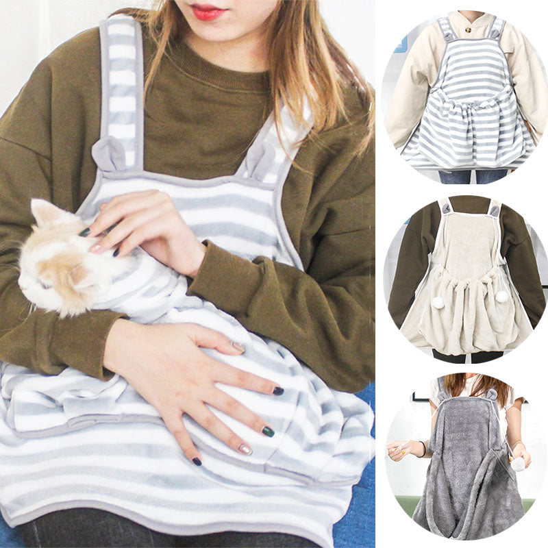 Pets Apron Women Touch The Cat Small Dog Clothes Non-stick Anti-grab For Pets - Minihomy