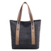 Women's canvas tote shoulder bag