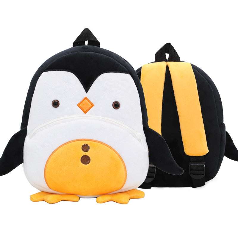 Cute Plush Backpacks Kindergarten Cartoon School Bags Children Animal Toys Bag - Minihomy