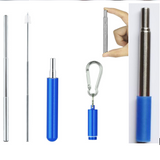 Telescopic colorful stainless steel straw