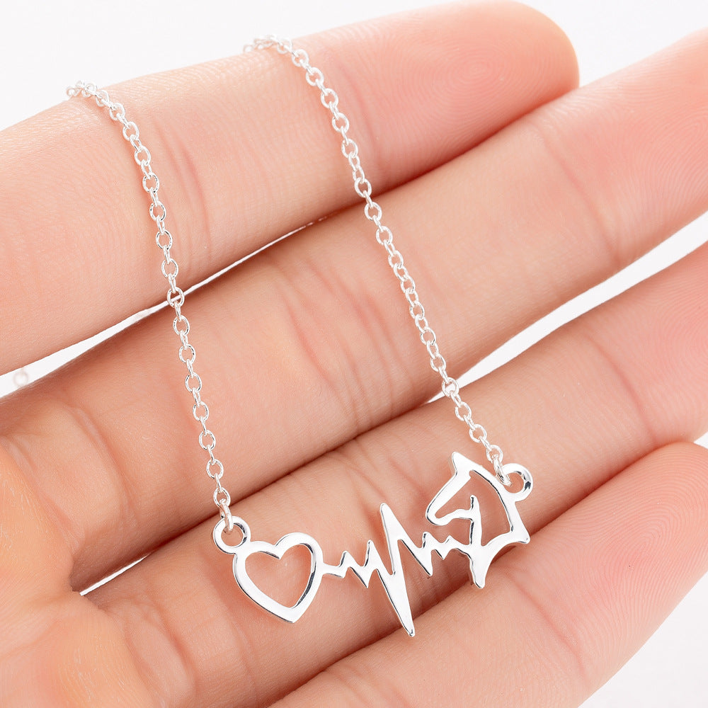 Pet Dog Footprints Paw Necklace - Minihomy