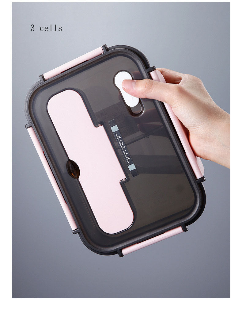 Kitchen Lunch Box Work Student Outdoor Activities Travel Microwave Heating Food Container Plastic Bento Box Storage Snacks Boxes