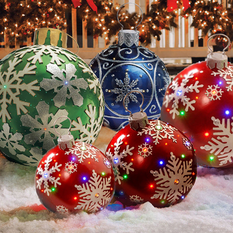 Christmas Ornament Ball Outdoor Inflatable Decorated Ball