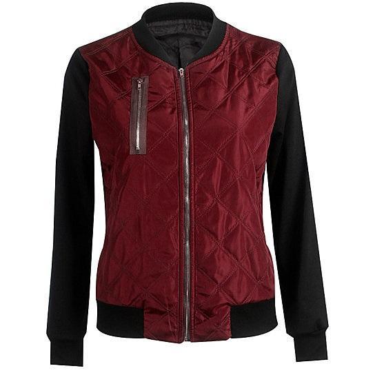 Chic Babe Bomber Jacket In Quilted Satin - Minihomy