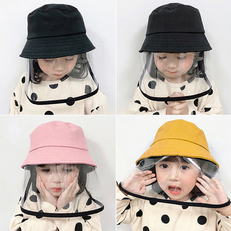 Child Protection Products Hot Buy Anti-spitting Protective Hat Dustproof Cover Kids Boys Girls Fisherman Hat - Minihomy