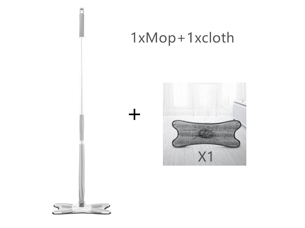 Flat Mop Bucket Type X Free Hand Wash Household - Minihomy