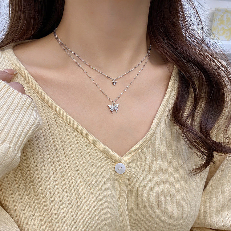 Colour Sparkling Clavicle Chain Choker Necklace For Women - Minihomy