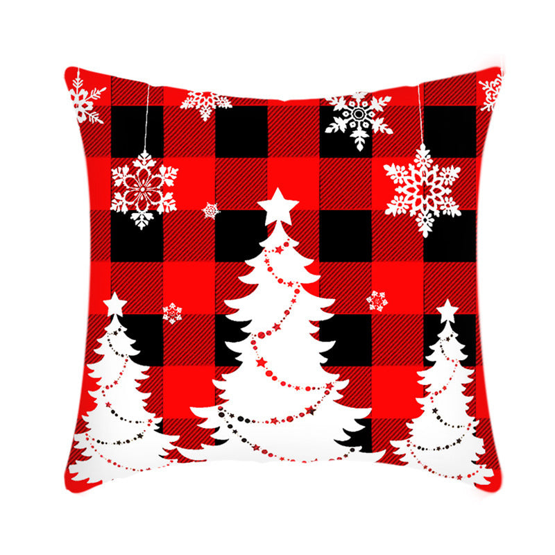 Merry Christmas Cushion Cover Sofa Pillow Cover Home Decor Pillowcase Christmas Decoration - Minihomy