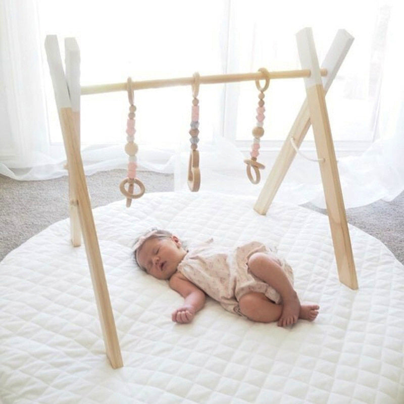 Wooden Baby Infant Fitness Frame Decorative Toys