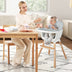 6-in-1 Convertible Baby High Chair with Adjustable Legs-Gray - Color: Gray - Minihomy