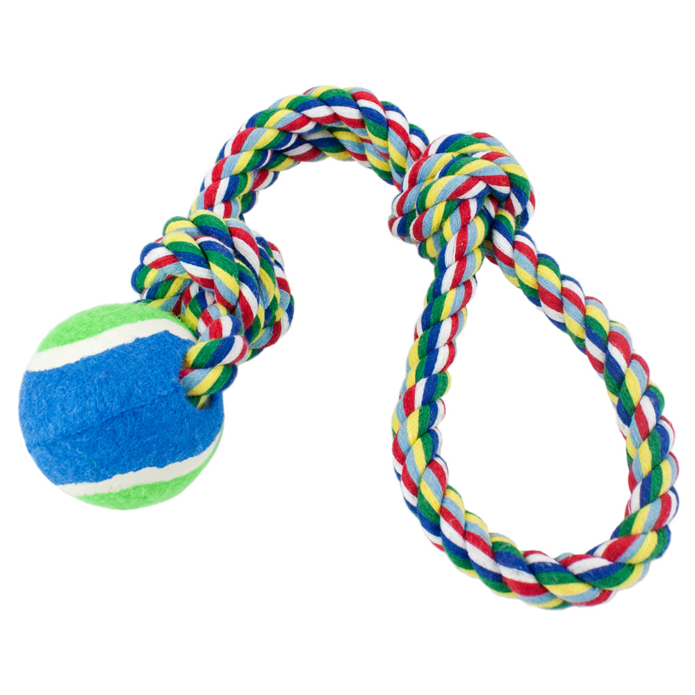 Toss'n'Floss Fling Rope with Tennis Ball