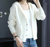 Hooded Sweater Coat Women Long Sleeve Single-breasted Sweaters Clothes - Minihomy