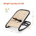 2-in-1 Adjustable Baby Bouncer and Rocker-Beige - Color: Beige - Minihomy