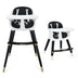 3-In-1 Adjustable Baby High Chair with Soft Seat Cushion for Toddlers-Black - Color: Black - Minihomy