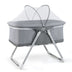 2-In-1 Baby Bassinet with Mattress and Net-Gray - Minihomy