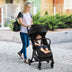 One-Hand Folding Portable Lightweight Baby Stroller with Aluminum Frame-Black - Color: Black - Minihomy