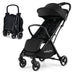 One-Hand Folding Portable Lightweight Baby Stroller with Aluminum Frame-Black - Color: Black - Minihomy