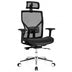 High-Back Mesh Executive Chair with Sliding Seat and Adjustable Lumbar Support - Color: Black - Minihomy