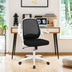 Adjustable Mesh Office Chair Rolling Computer Desk Chair with Flip-up Armrest-White - Color: White - Minihomy