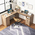 66 Inch L-Shaped Computer Desk-Oak - Color: Oak - Minihomy