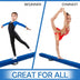 7 Feet Folding Portable Floor Balance Beam with Handles for Gymnasts-Blue - Color: Blue - Minihomy