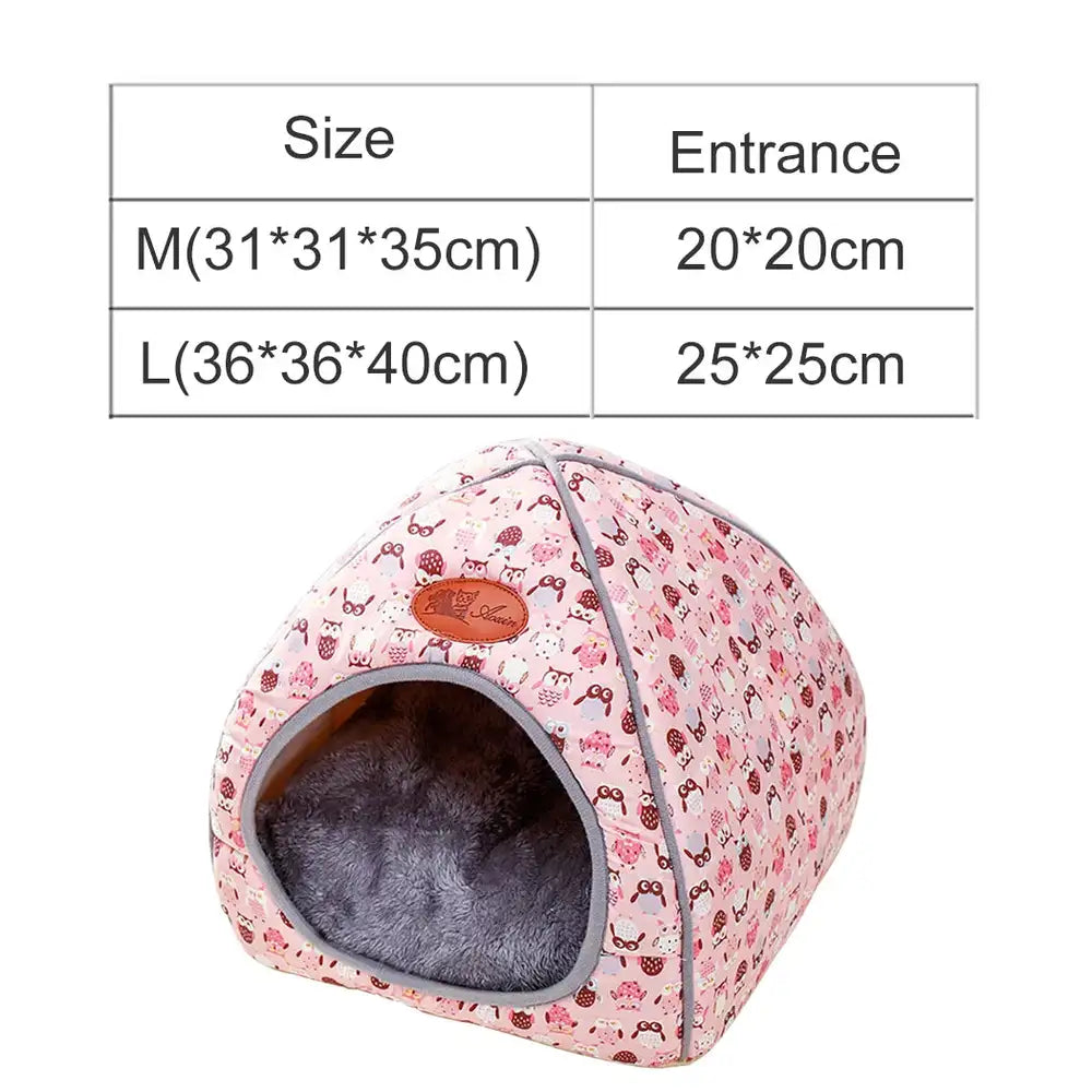 Cat House Closed Folding Cat Villa Teddy Pet Supplies - Minihomy