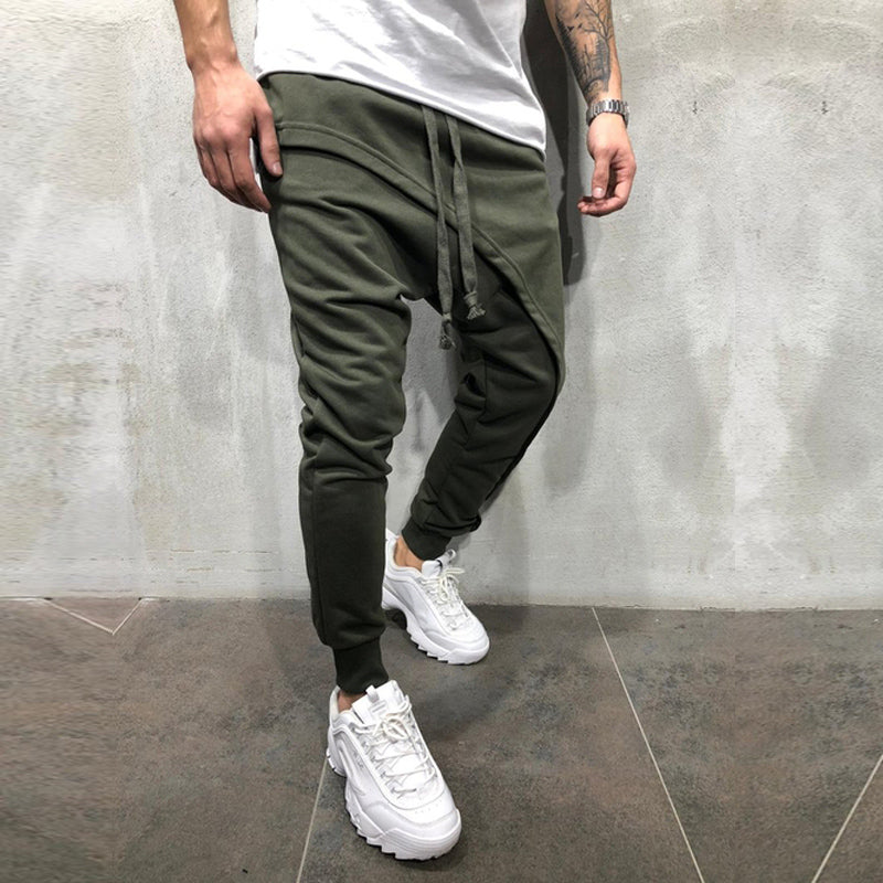 Jogging Pants Hip Hop Jogging Pants Slim Casual Sports Drawstring Pants Men - Minihomy