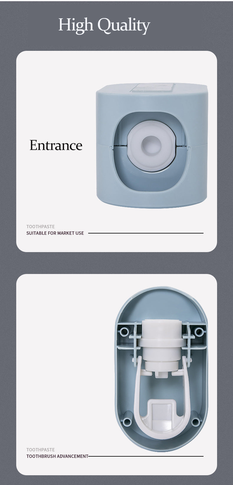 Punch-free toothbrush toothpaste rack - Minihomy