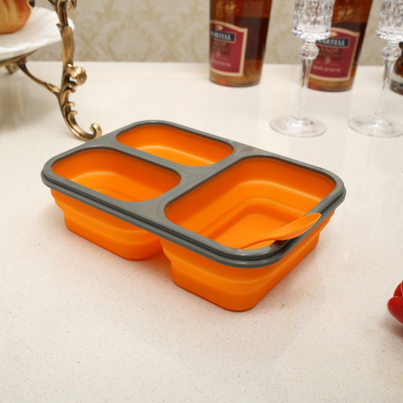 Large Capacity Silicone Collapsible Portable Lunch Box - Minihomy