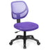 Low-back Computer Task Chair with Adjustable Height and Swivel Casters-Purple - Color: Purple - Minihomy