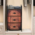 Industrial 3-Layers Fabric Dresser with Fabric Drawers and Steel Frame - Minihomy