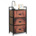 Industrial 3-Layers Fabric Dresser with Fabric Drawers and Steel Frame - Minihomy