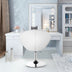 1 Piece Adjustable Modern Swivel Round Tufted Chair - Minihomy