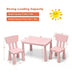 3 Pieces Toddler Multi Activity Play Dining Study Kids Table and Chair Set-Blue - Minihomy