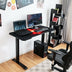 Electric Standing Gaming Desk with Height Adjustable Splice Board - Color: Black - Minihomy